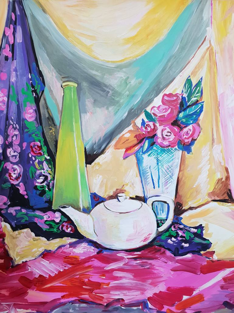 【F4号】TAIFU 台風 oil painting 原画 Utagawa Hiroshige Fifty-three Stations on the Tokaido: Mt