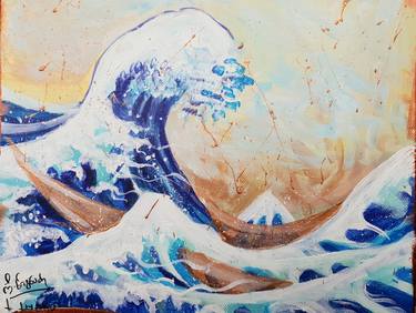 Katsushika Sokusai _Under the wave off kanagawa Painting thumb