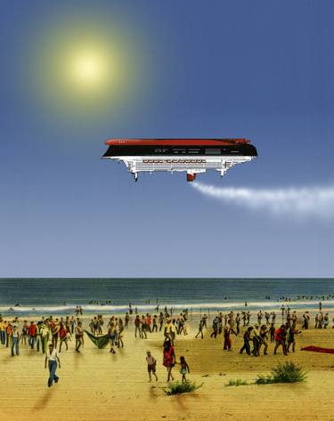 Print of Conceptual Beach Mixed Media by Neil Ashworth