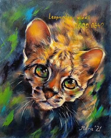 Print of Fine Art Cats Paintings by Eleonora Taranova