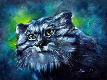 Original Figurative Cats Paintings by Eleonora Taranova