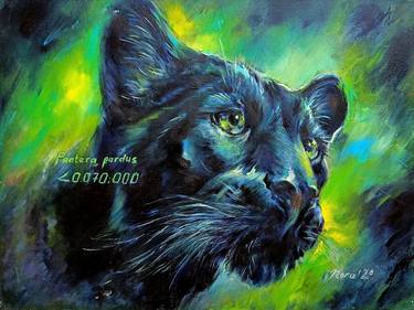 Print of Expressionism Cats Paintings by Eleonora Taranova