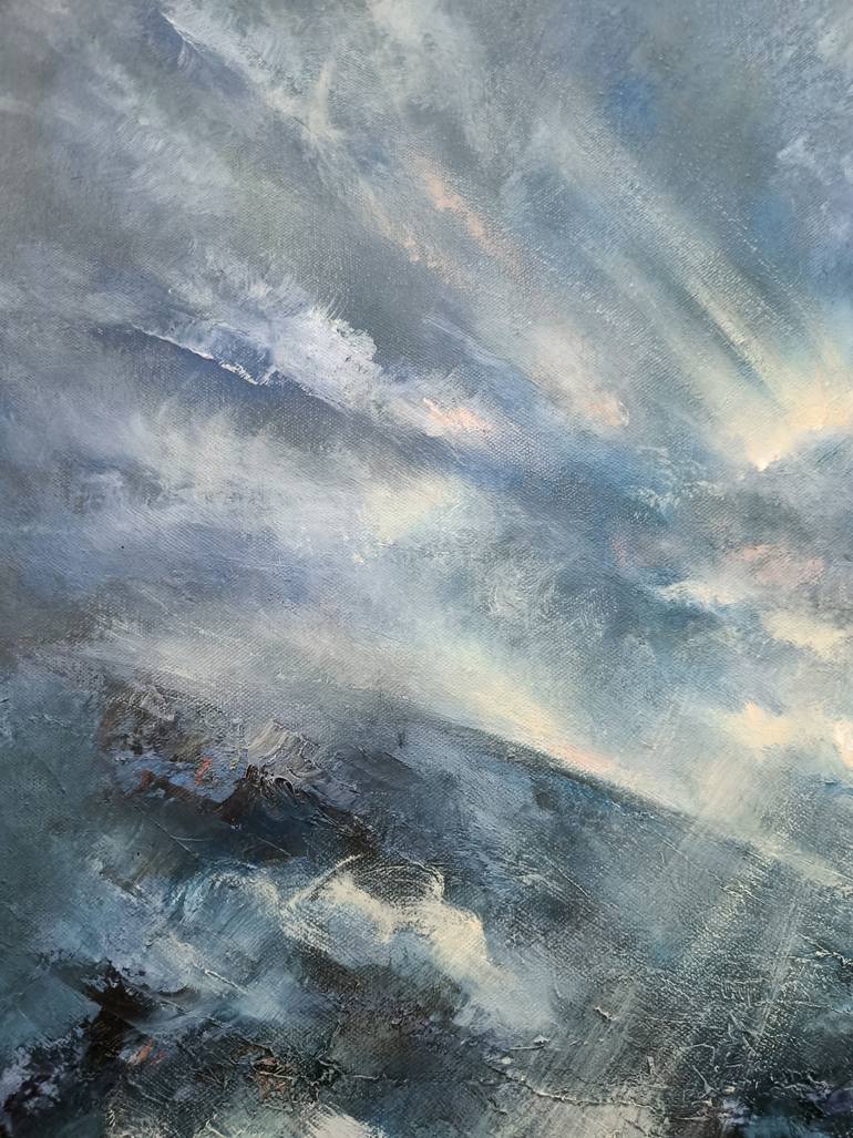 Original Abstract Expressionism Landscape Painting by Eleonora Taranova
