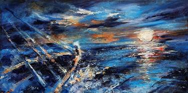 Original Abstract Expressionism Seascape Paintings by Eleonora Taranova