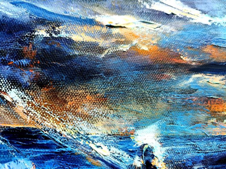 Original Abstract Expressionism Seascape Painting by Eleonora Taranova