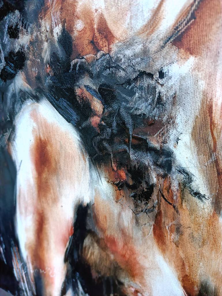 Original Abstract Expressionism Body Painting by Eleonora Taranova