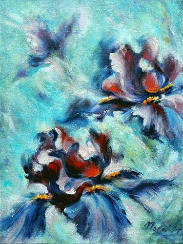 Original Expressionism Floral Painting by Eleonora Taranova