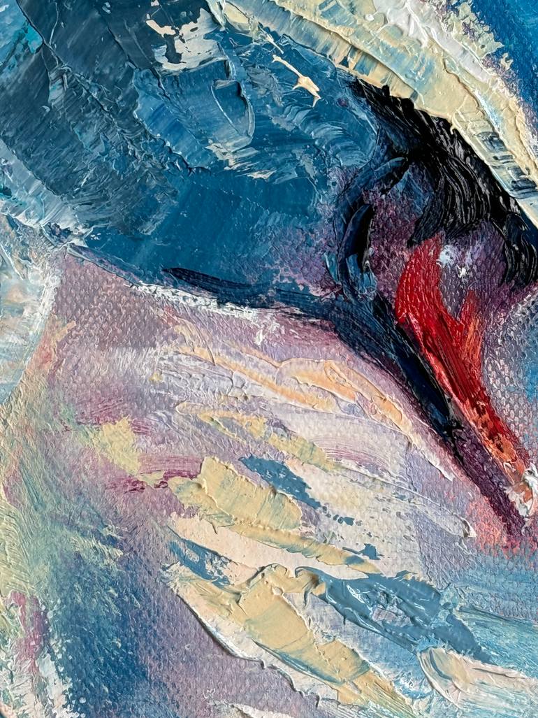 Original Abstract Expressionism Animal Painting by Eleonora Taranova