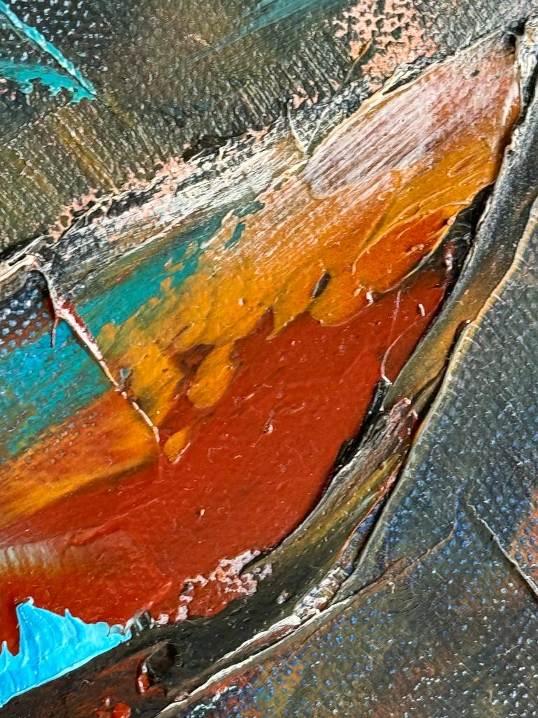 Original Abstract Expressionism Horse Painting by Eleonora Taranova