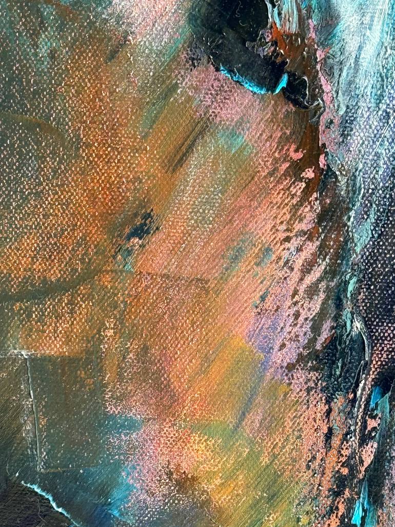 Original Abstract Expressionism Horse Painting by Eleonora Taranova