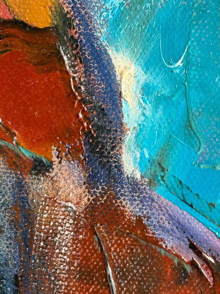 Original Abstract Expressionism Horse Painting by Eleonora Taranova