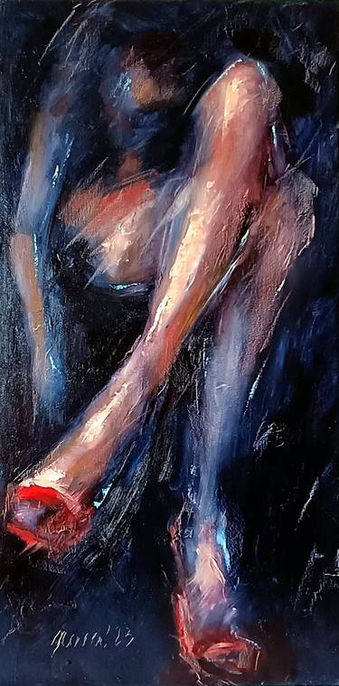 Print of Abstract Expressionism Women Paintings by Eleonora Taranova