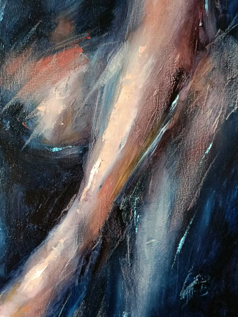 Original Abstract Expressionism Women Painting by Eleonora Taranova