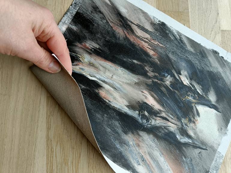 Original Black & White Horse Painting by Eleonora Taranova