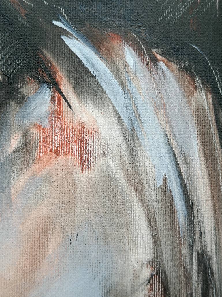 Original Black & White Horse Painting by Eleonora Taranova
