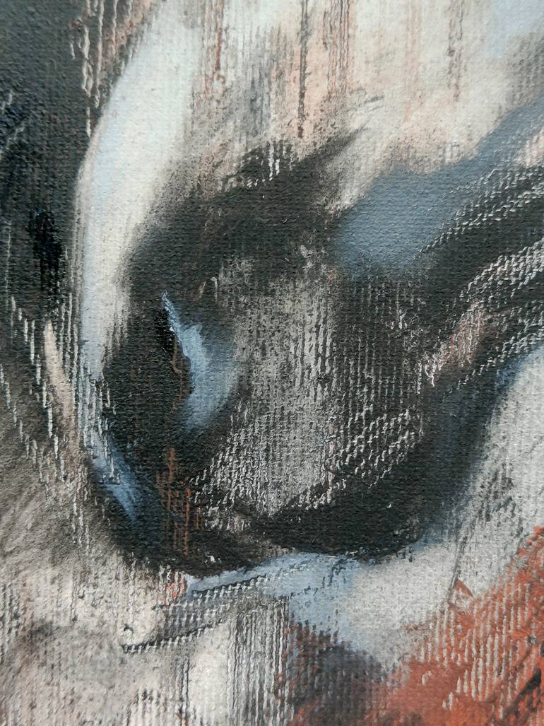 Original Black & White Horse Painting by Eleonora Taranova