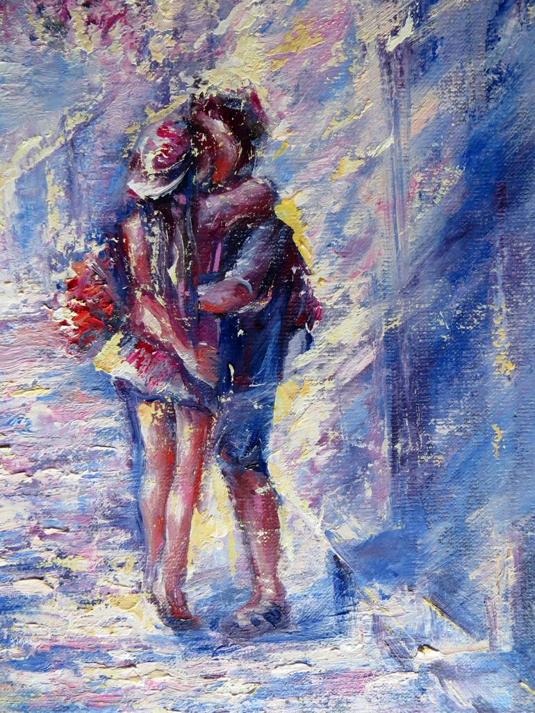 Original Abstract Expressionism Love Painting by Eleonora Taranova