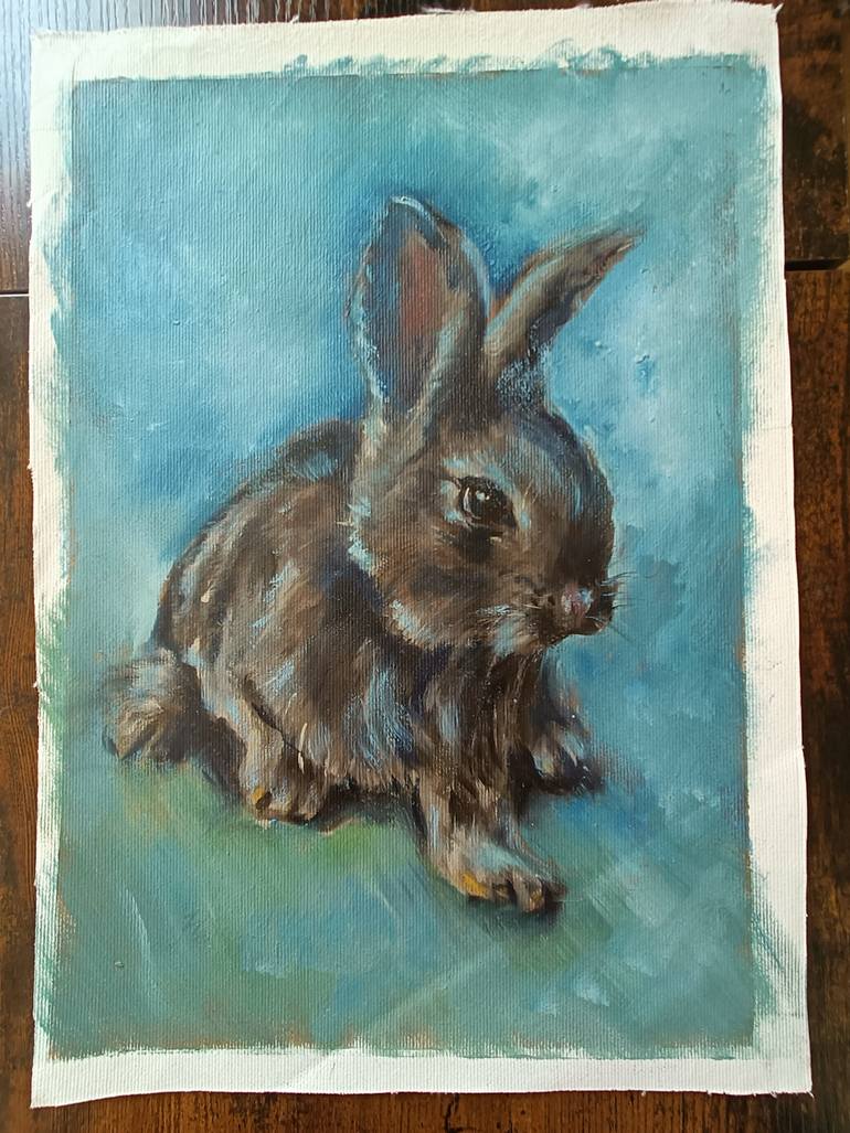 Original Fine Art Animal Painting by Eleonora Taranova