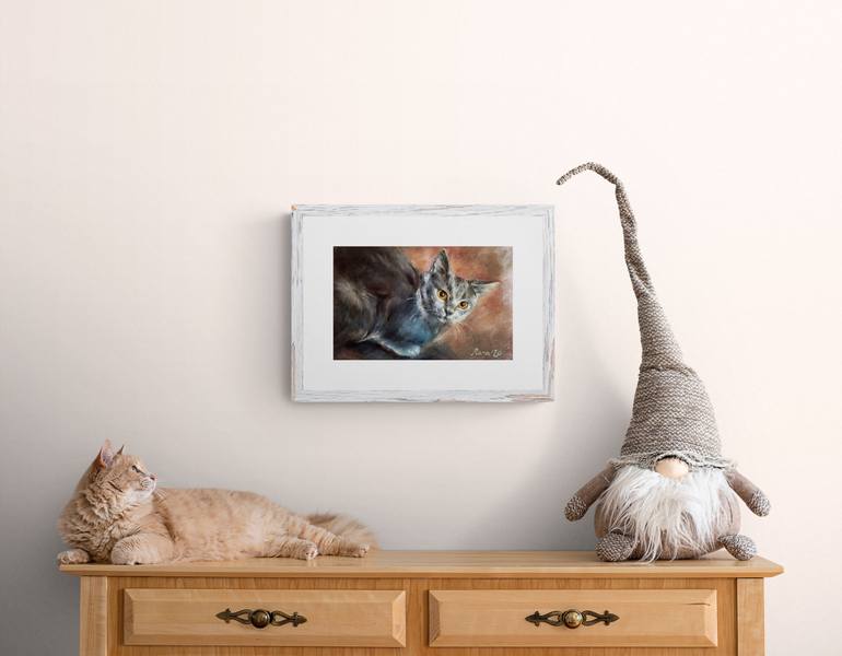 Original Figurative Cats Painting by Eleonora Taranova