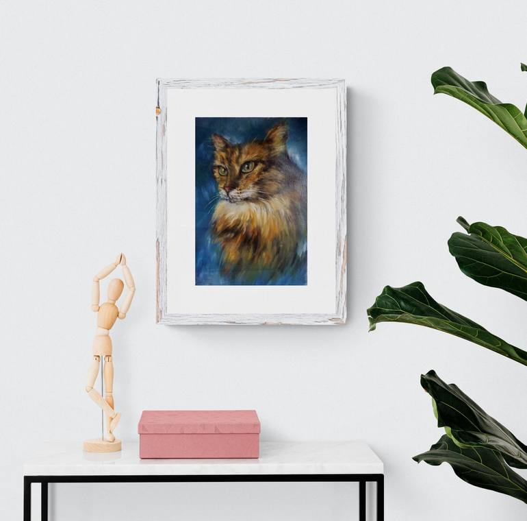 Original Cats Painting by Eleonora Taranova