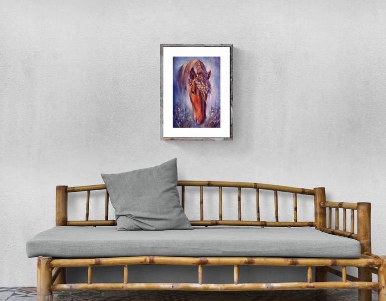 Original Expressionism Horse Painting by Eleonora Taranova