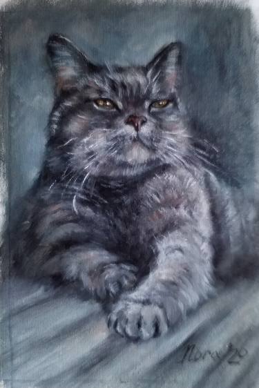 Print of Portraiture Cats Paintings by Eleonora Taranova