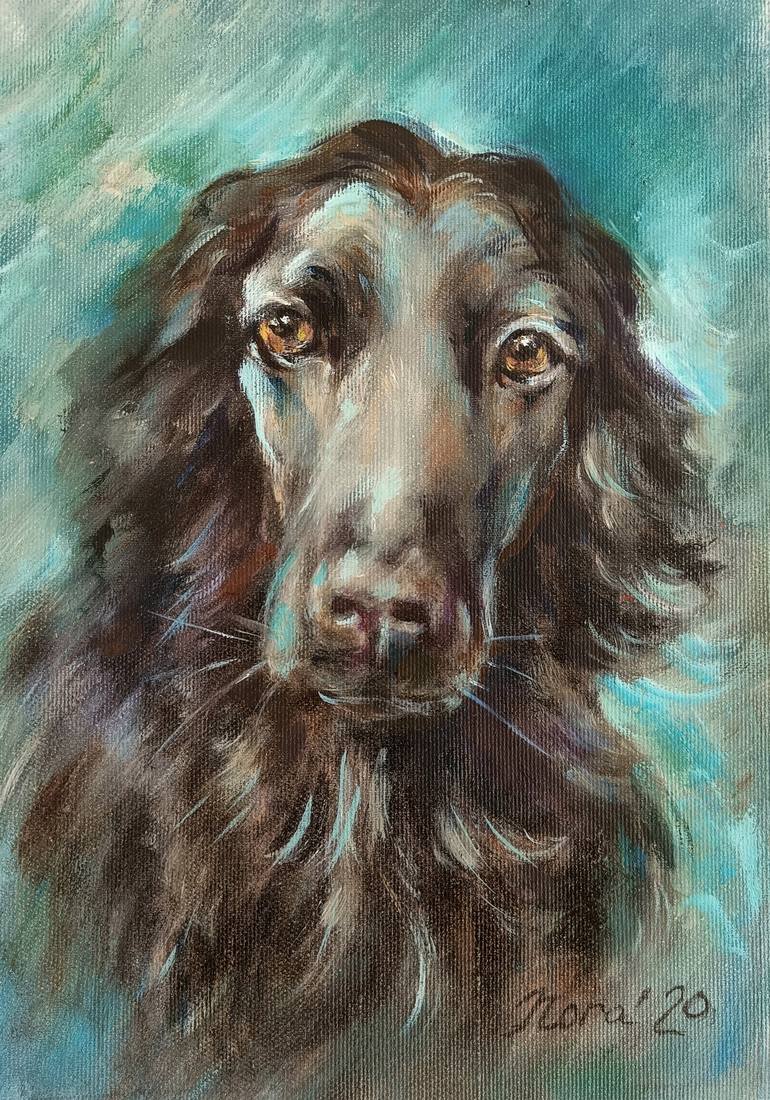 Print of Portraiture Dogs Paintings by Eleonora Taranova