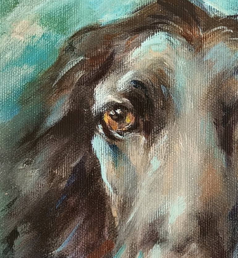 Original Figurative Dogs Painting by Eleonora Taranova