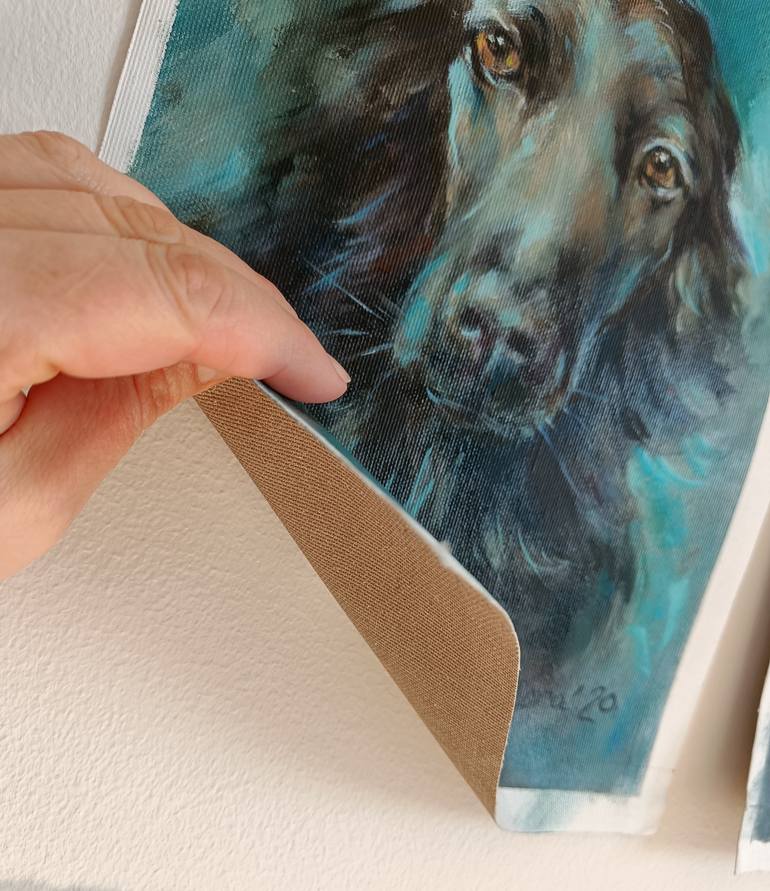 Original Figurative Dogs Painting by Eleonora Taranova