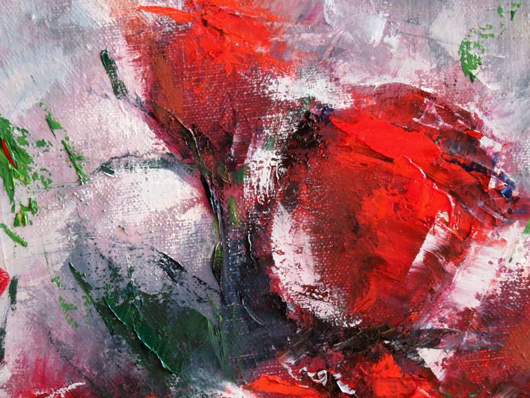 Original Abstract Floral Painting by Eleonora Taranova