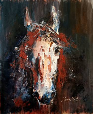Print of Abstract Expressionism Horse Paintings by Eleonora Taranova