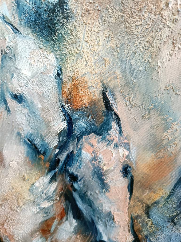 Original Abstract Horse Painting by Eleonora Taranova