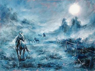 Print of Horse Paintings by Eleonora Taranova