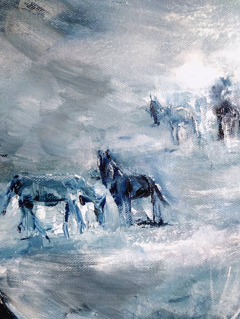 Original Fine Art Horse Painting by Eleonora Taranova
