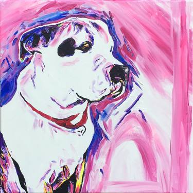 Original Abstract Dogs Paintings by Amanda D