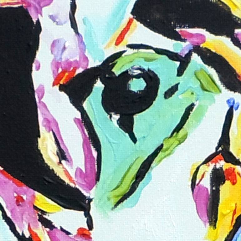 Original Abstract Animal Painting by Amanda D