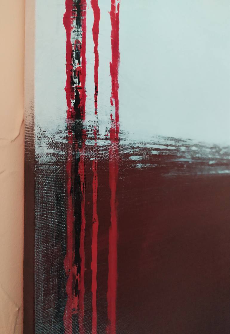 Original Abstract Expressionism Abstract Painting by Olga Tushova