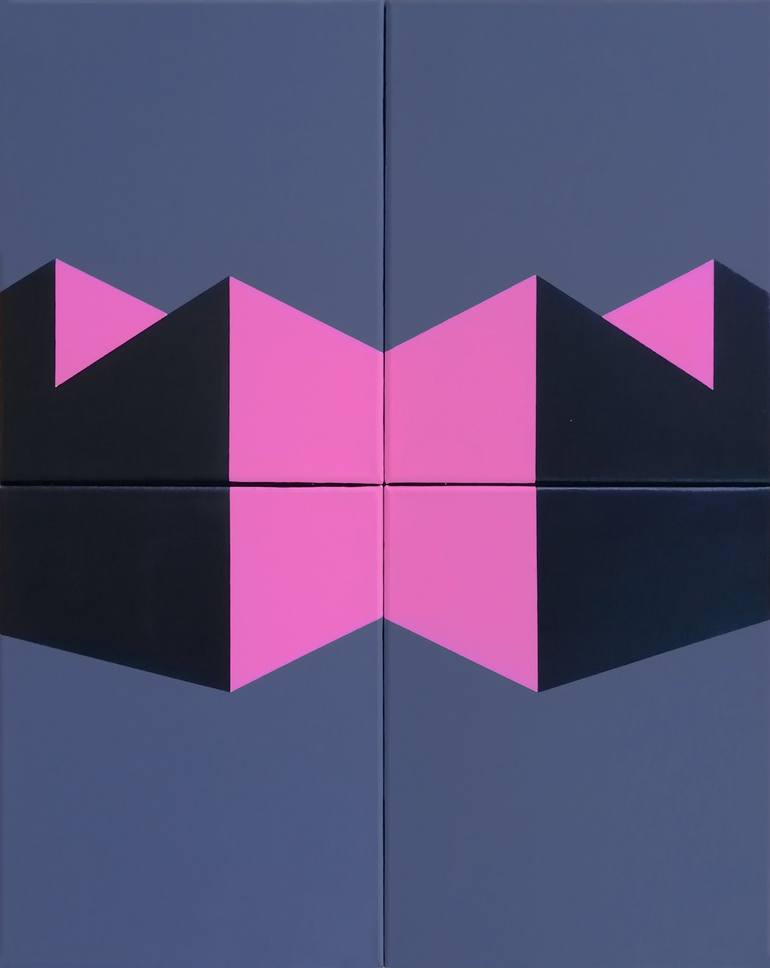 Original Architecture Painting by Mila Gvardiol | Abstract Art on Canvas | ARHITECTURAL VARIATIONS 12