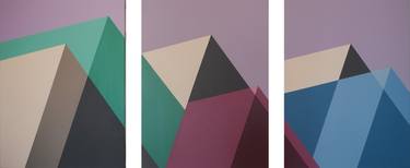 Original Abstract Architecture Paintings by Mila Gvardiol
