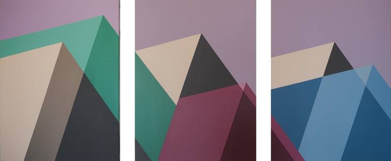 Original Architecture Painting by Mila Gvardiol | Abstract Art on Canvas | Parallax 1