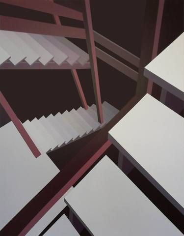 Print of Abstract Architecture Paintings by Mila Gvardiol