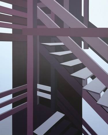 Print of Abstract Architecture Paintings by Mila Gvardiol