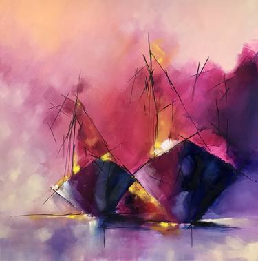 Print of Abstract Expressionism Boat Paintings by Bhoomika Dewangan