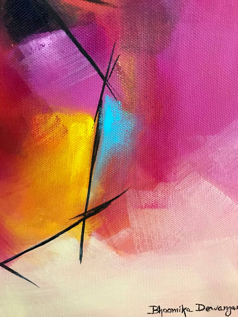 Original Abstract Expressionism Abstract Painting by Bhoomika Dewangan