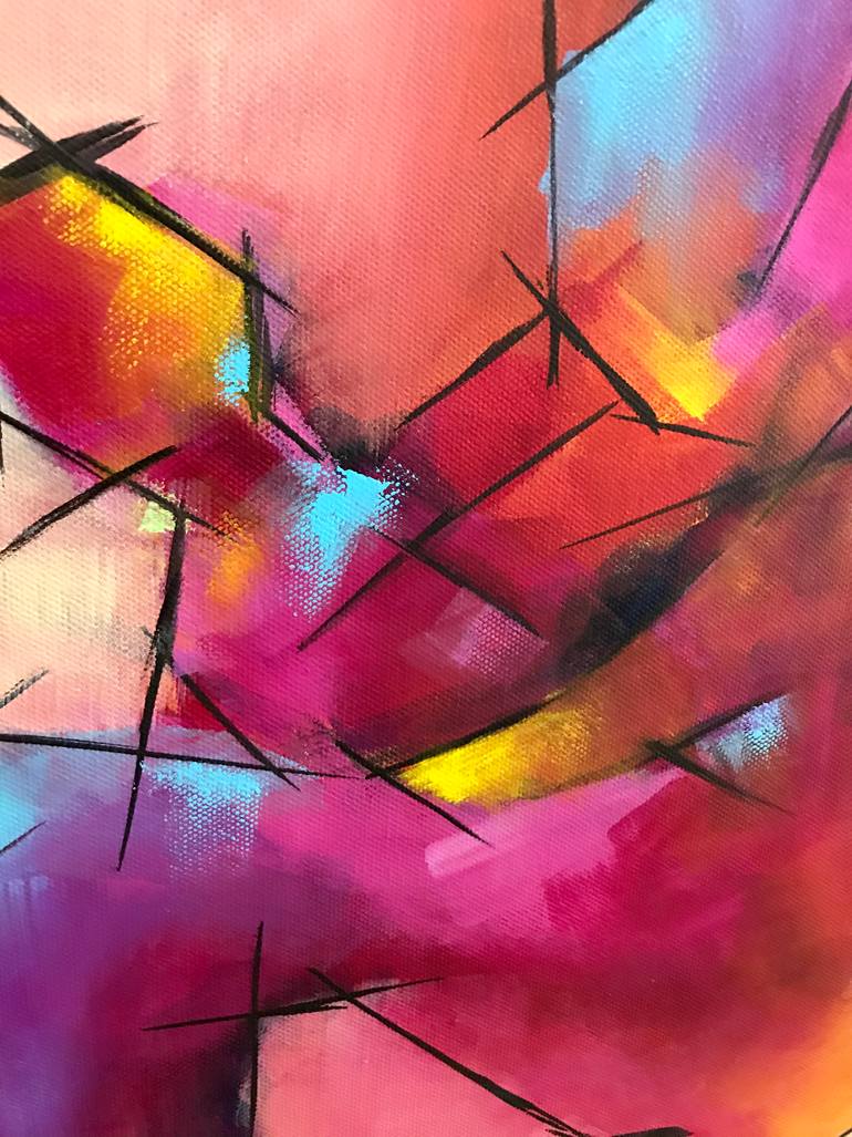 Original Abstract Expressionism Abstract Painting by Bhoomika Dewangan