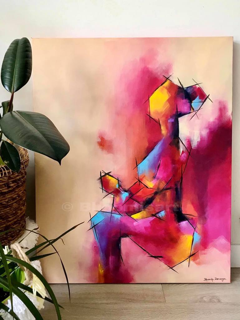 Original Abstract Expressionism Abstract Painting by Bhoomika Dewangan