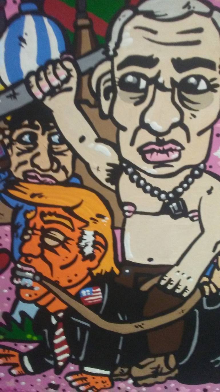 Original Street Art Political Painting by Kyle Sauer