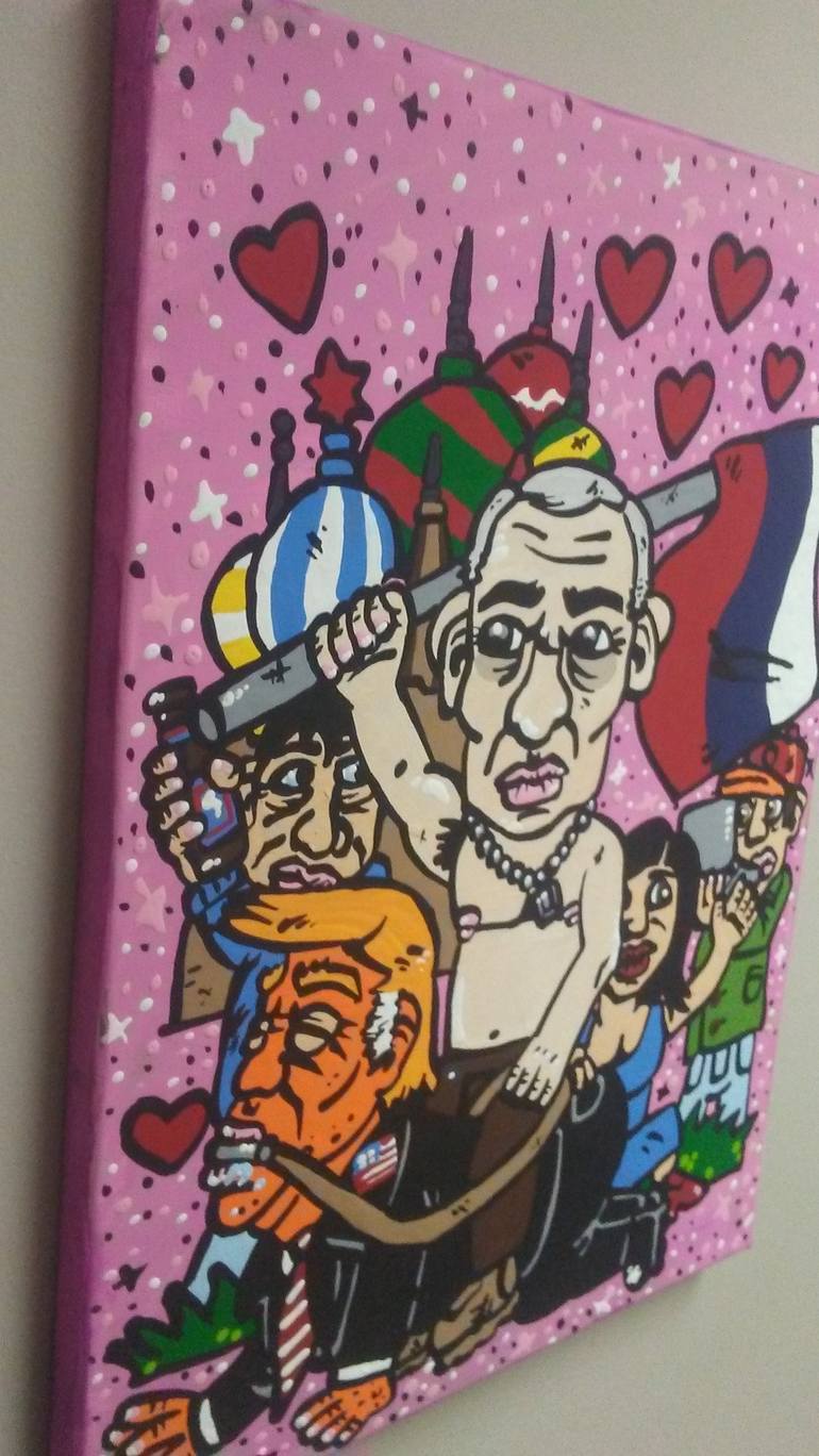 Original Street Art Political Painting by Kyle Sauer