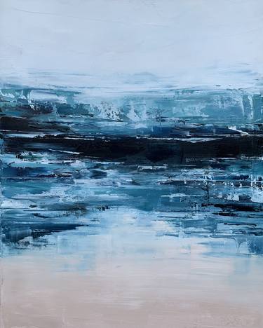 Print of Abstract Seascape Paintings by Alicia Renee