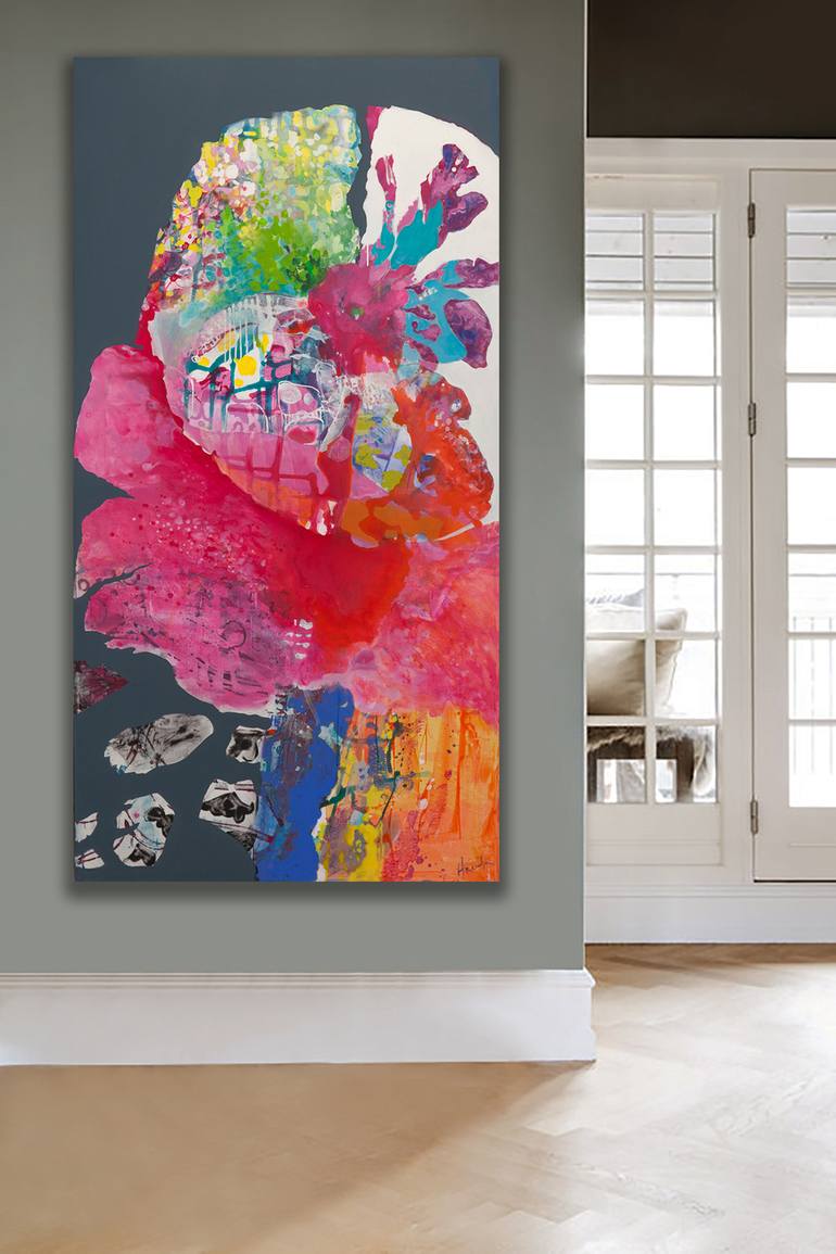 Original Abstract Expressionism Abstract Painting by Viktoria Aksenova